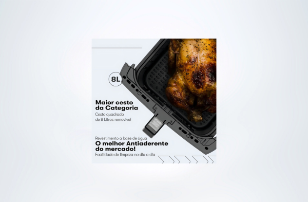 Fritadeira Elétrica Air Fryer 8l Itatiaia - Image 3