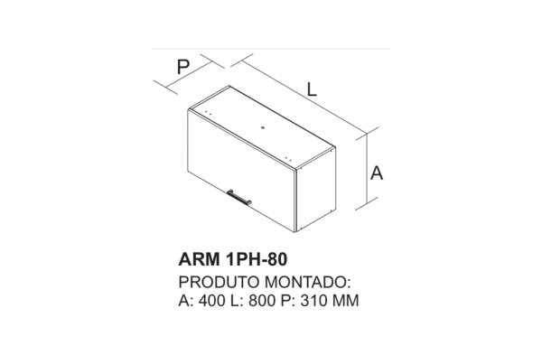 Armário Aéreo 1 Porta Essence | Itatiaia - Image 4