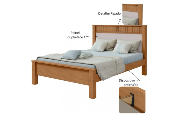 CAMA CASAL 1,40 ATHENAS | LOPAS - Image 4
