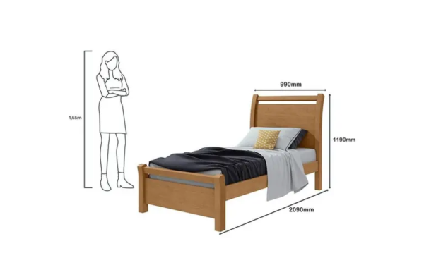 CAMA SOLTEIRO 0,90 REALI | LOPAS - Image 3