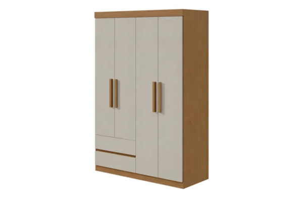 Guarda-roupa 4 Portas 2 Gavetas Zeus | Lopas - Image 2