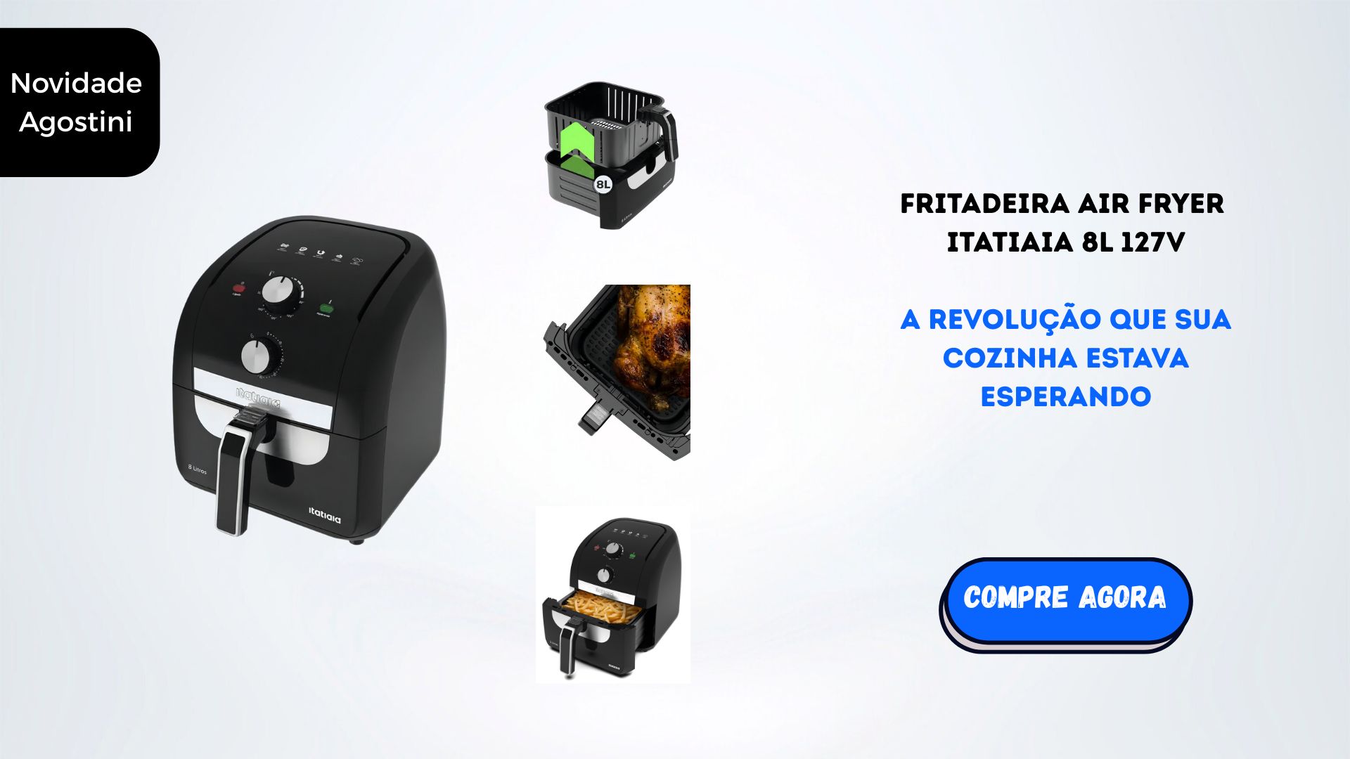 Slide Air Fryer 8l